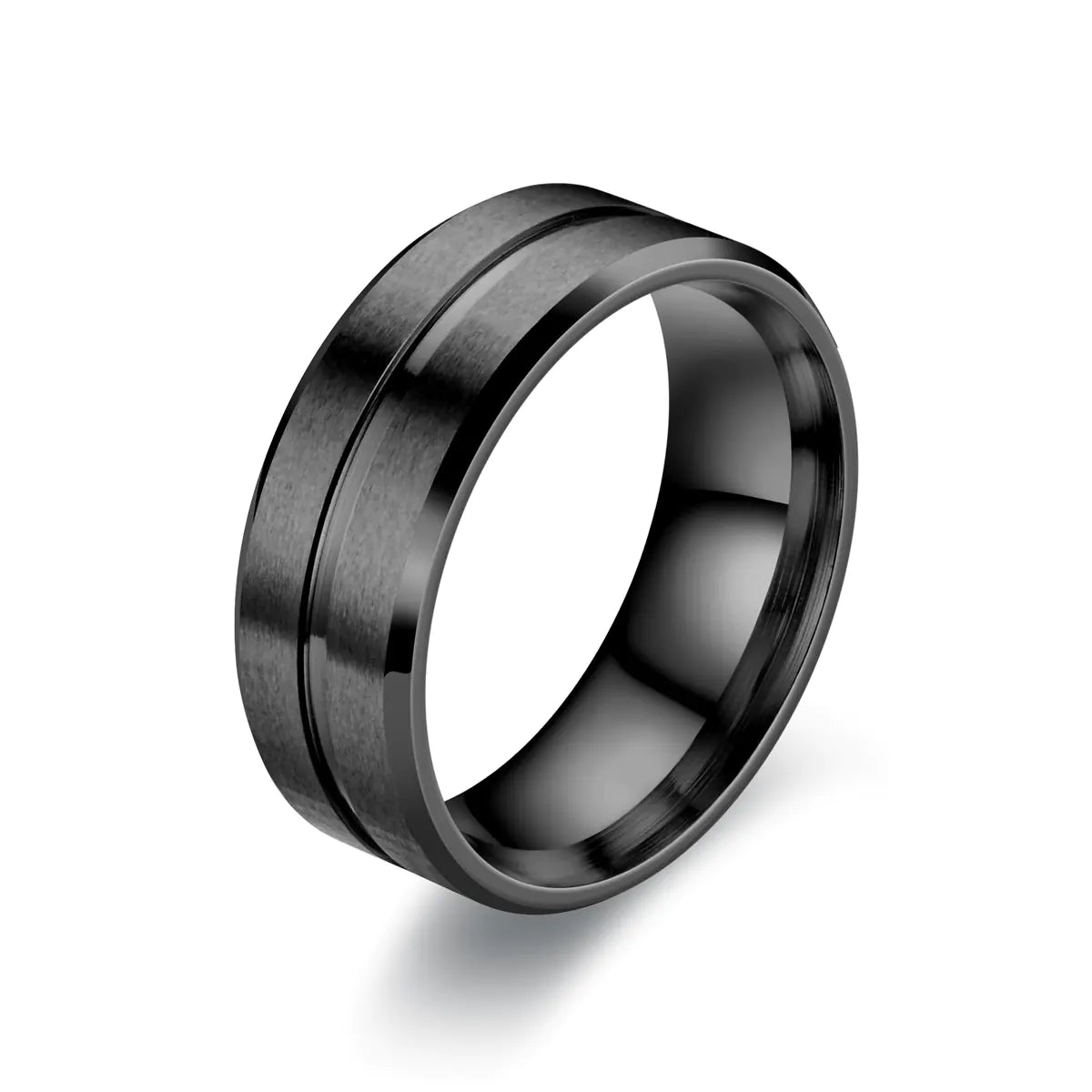 Matte Stainless Steel Ring for Men