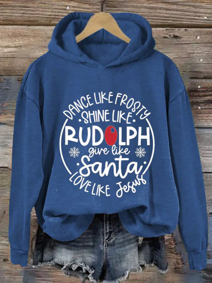 3D Letter Printed Hoodie for Women
