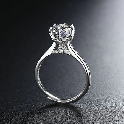 S925 Sterling Silver Ring with Diamonds
