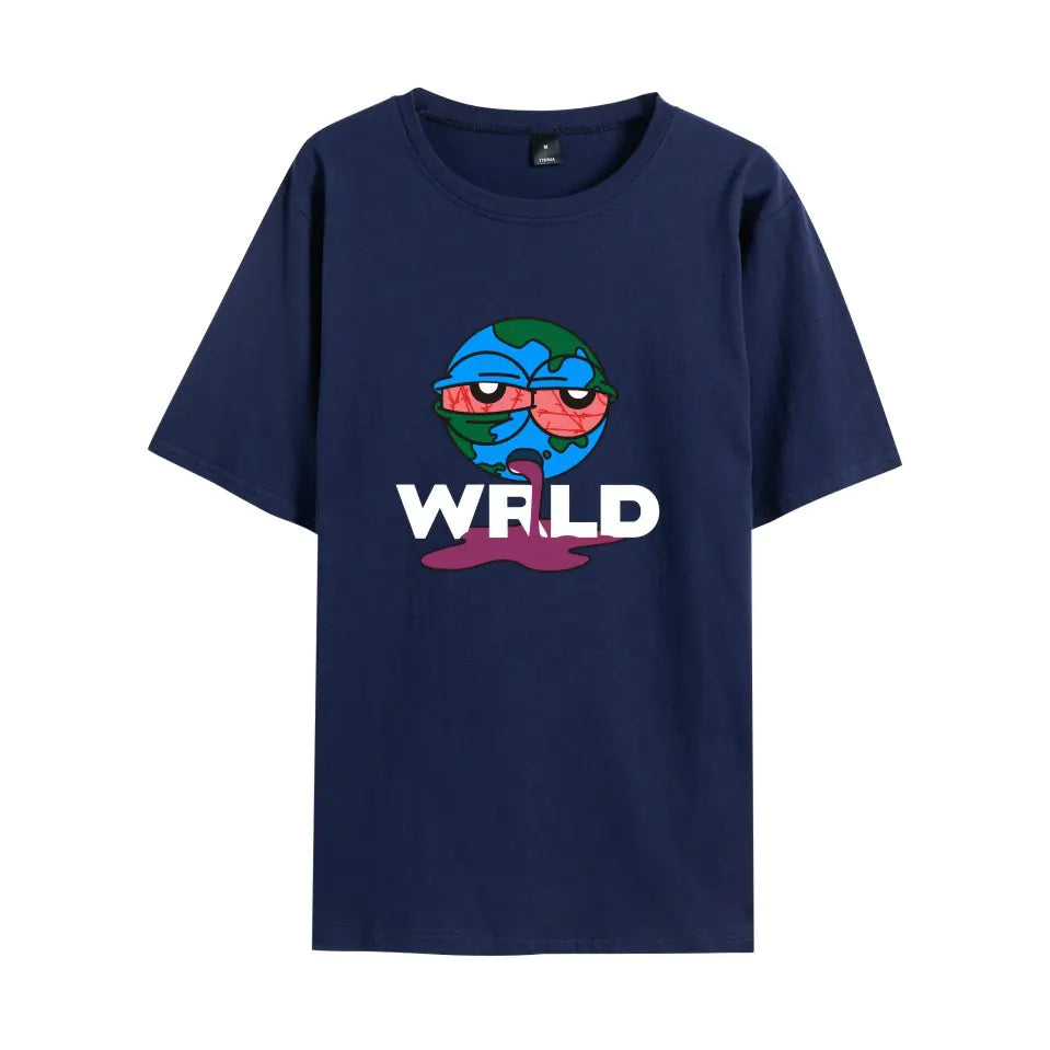 Juice WRLD Earth Print Casual Unisex Short Sleeve T-Shirt