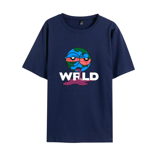Juice WRLD Earth Print Casual Unisex Short Sleeve T-Shirt