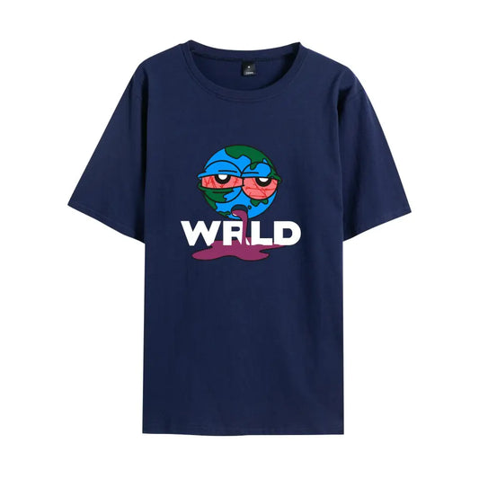 Juice WRLD Earth Print Casual Unisex Short Sleeve T-Shirt