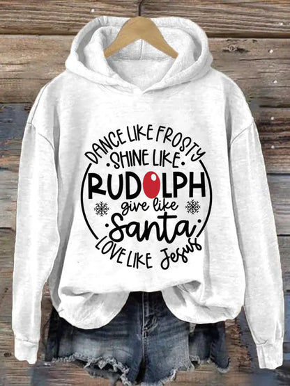 3D Letter Printed Hoodie for Women
