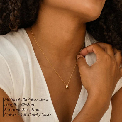 Geometric Zircon Necklace