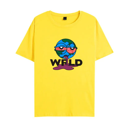 Juice WRLD Earth Print Casual Unisex Short Sleeve T-Shirt