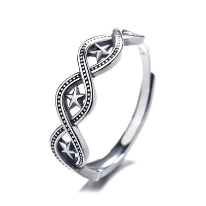 Personalized Simple S925 Sterling Silver Men's Ring