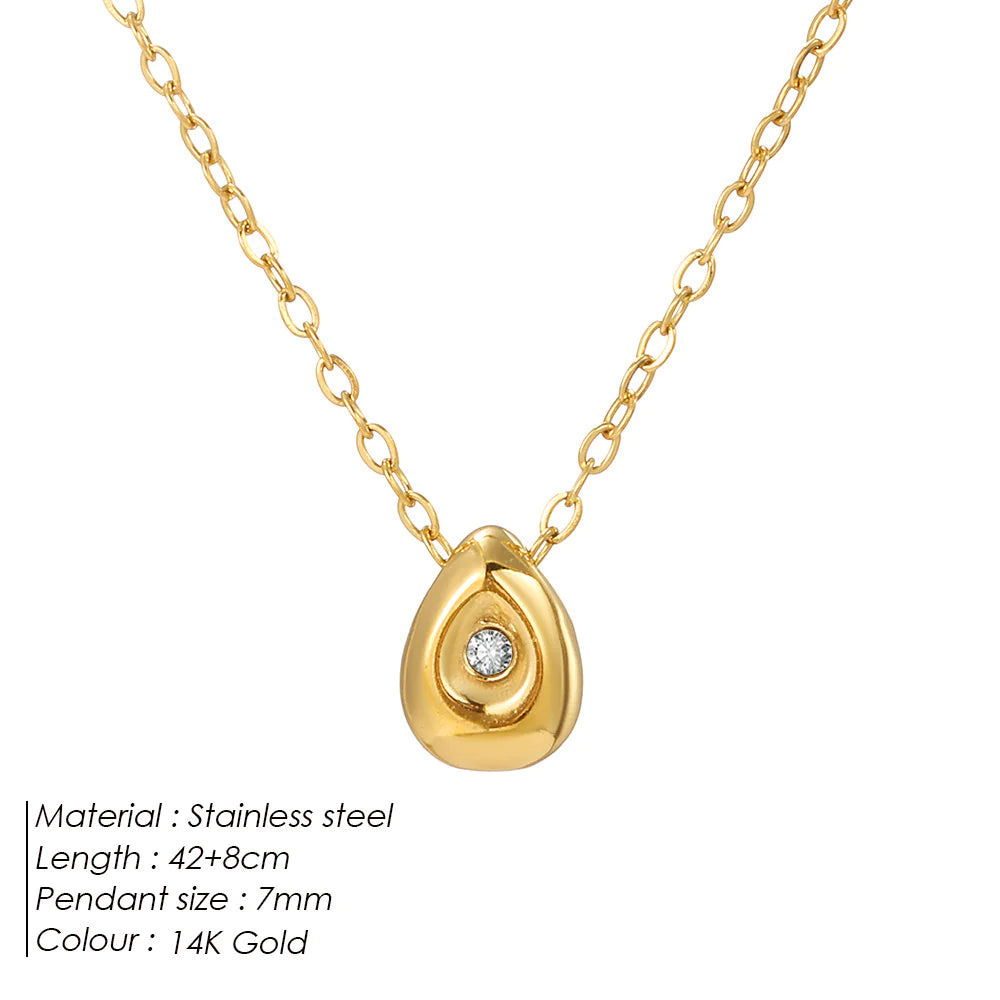 Geometric Zircon Necklace