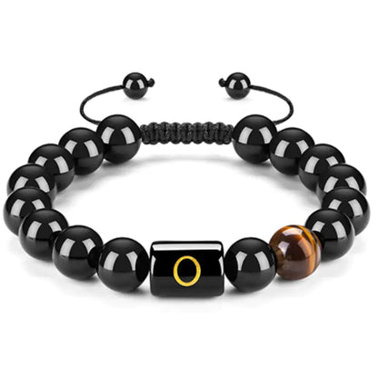 Natural Black Agate Bracelet for Men