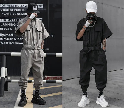 Japanese Functional Style Overalls for Men