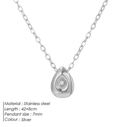 Geometric Zircon Necklace