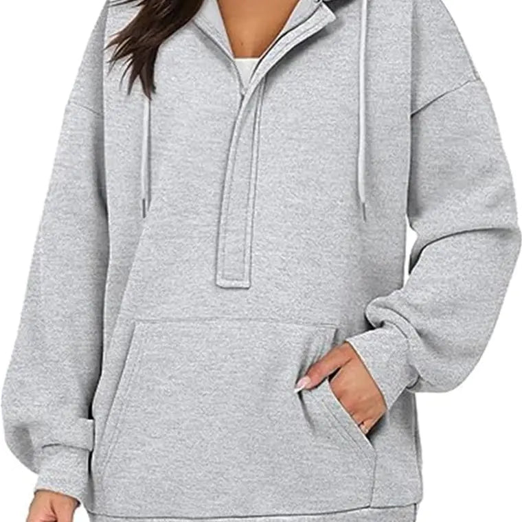 Solid Color All-Match Hoodie for Women