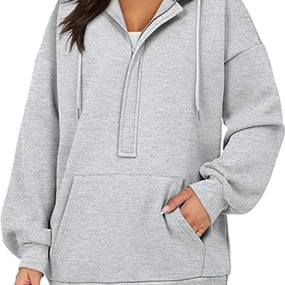 Solid Color All-Match Hoodie for Women