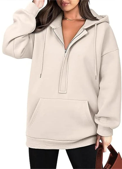 Solid Color All-Match Hoodie for Women