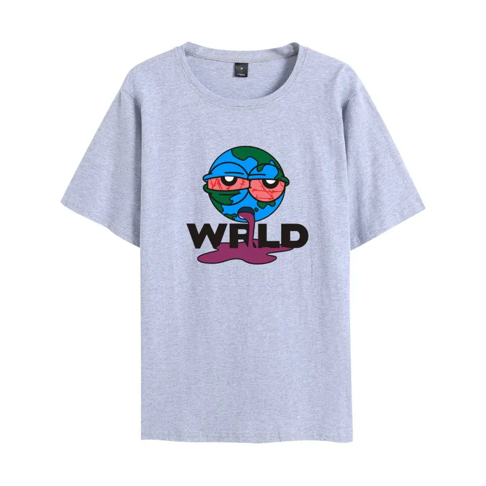 Juice WRLD Earth Print Casual Unisex Short Sleeve T-Shirt
