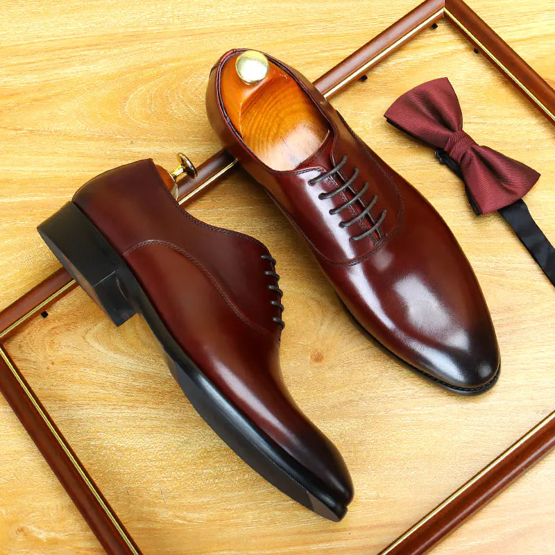 Breathable British Leather Shoes for Men