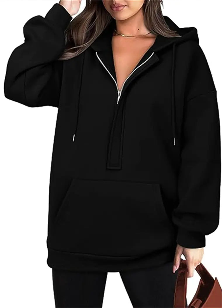 Solid Color All-Match Hoodie for Women