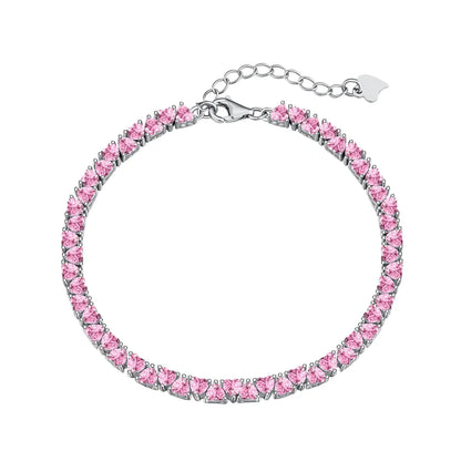 Personalized 3MM Zircon Bracelet in S925 Sterling Silver