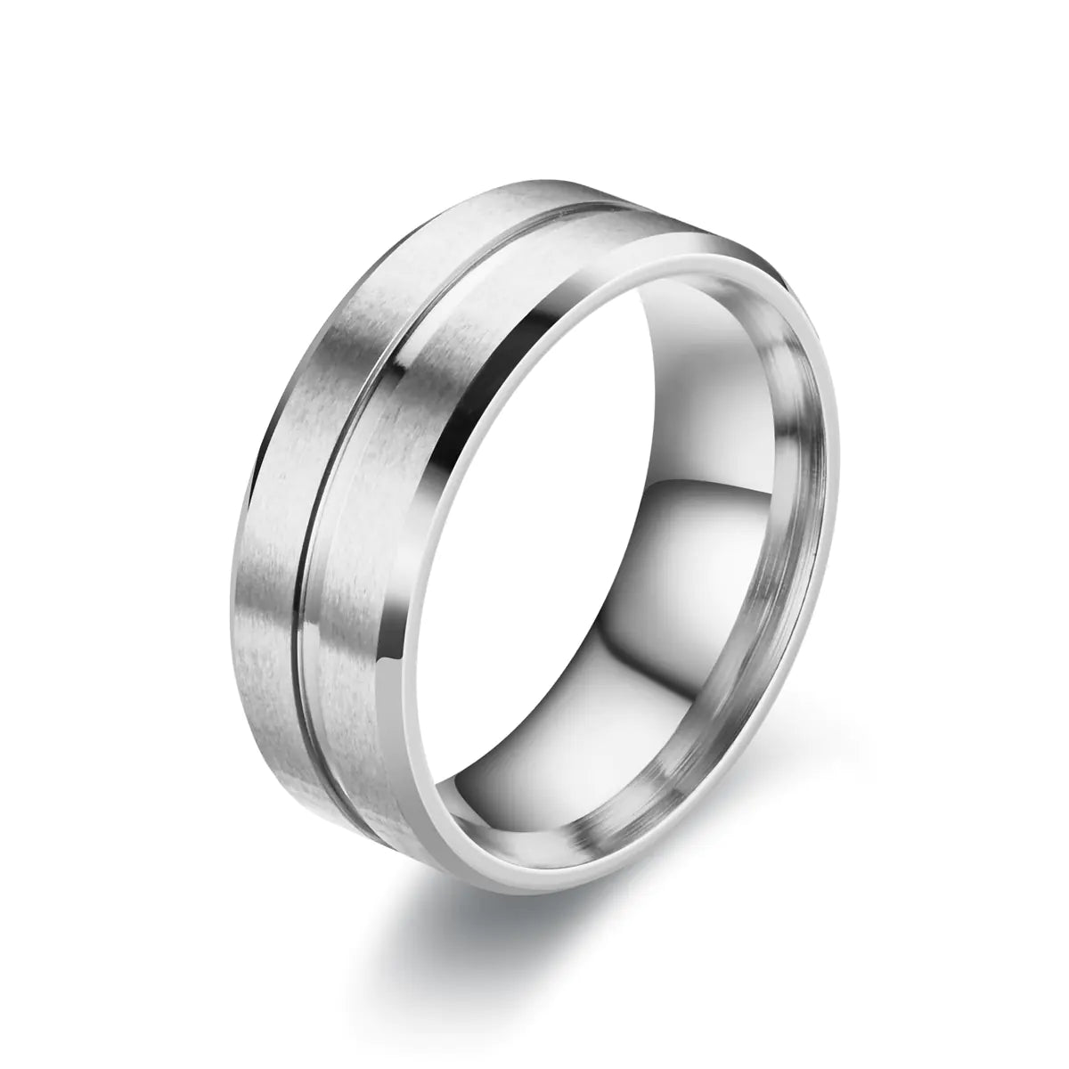 Matte Stainless Steel Ring for Men