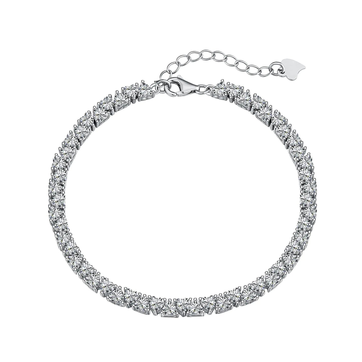 Personalized 3MM Zircon Bracelet in S925 Sterling Silver