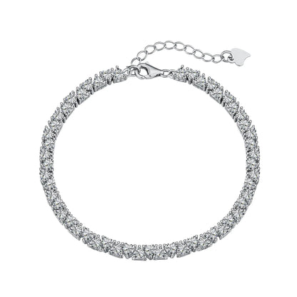 Personalized 3MM Zircon Bracelet in S925 Sterling Silver