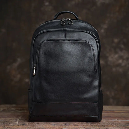 NUPUGOO Genuine Leather Casual Backpack for Men