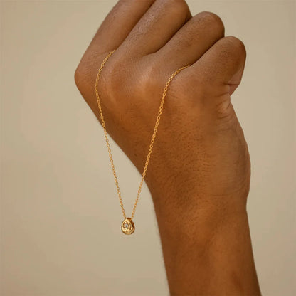 Geometric Zircon Necklace