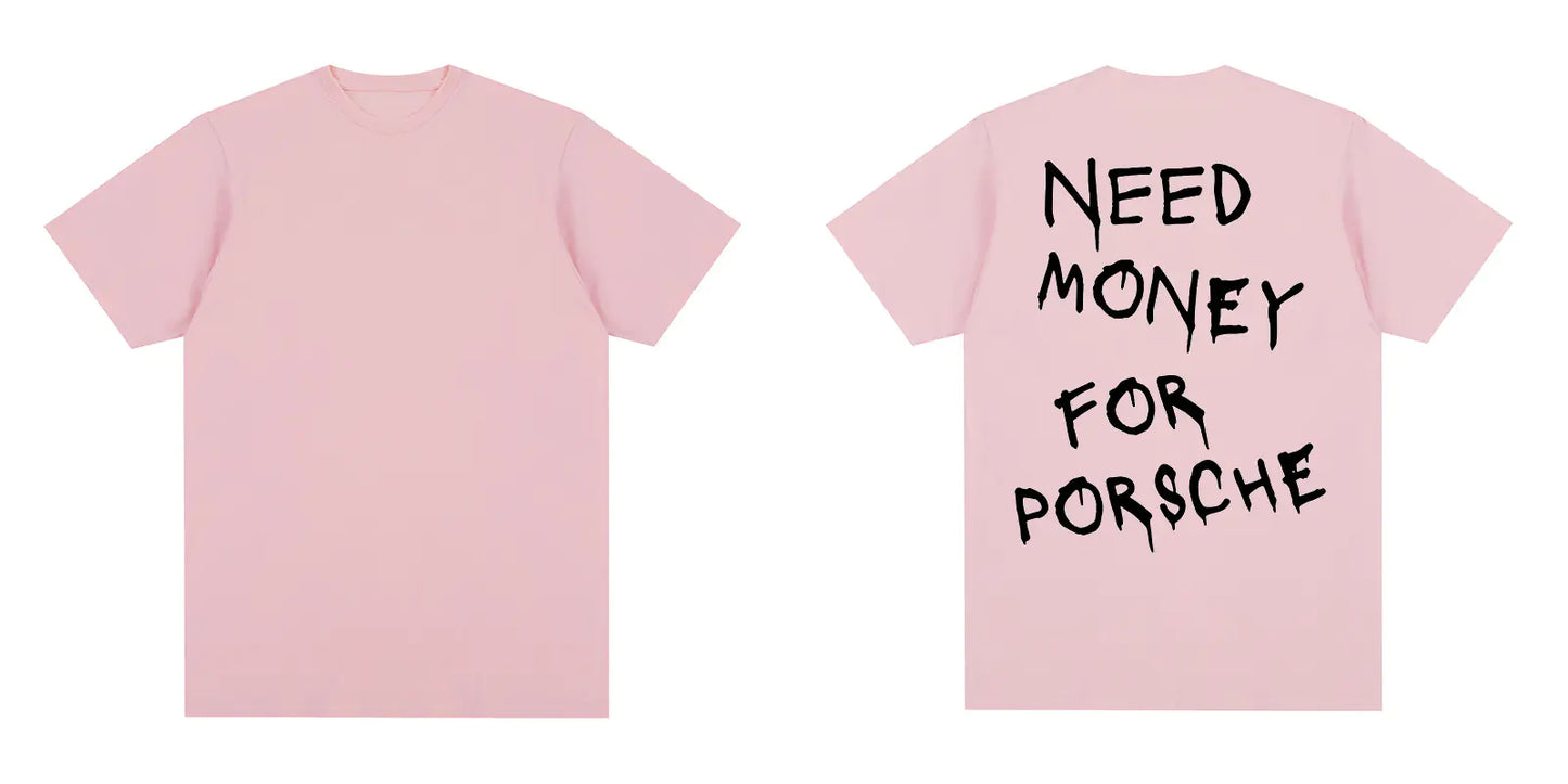 Vintage "Need Money" Funny Anime T-Shirt for Men