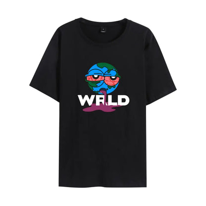 Juice WRLD Earth Print Casual Unisex Short Sleeve T-Shirt