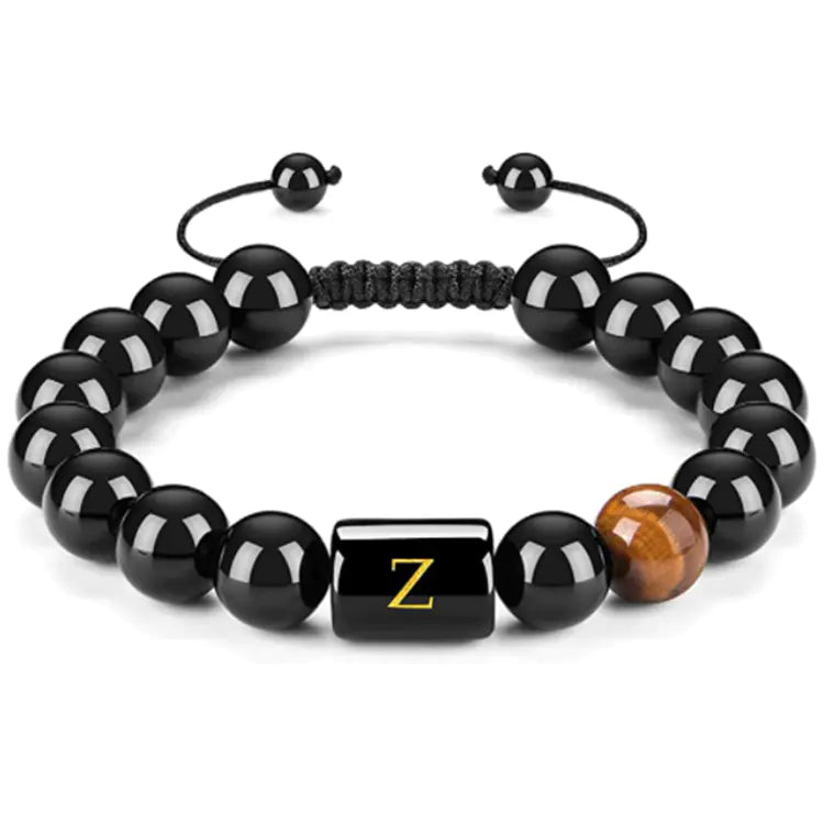 Natural Black Agate Bracelet for Men