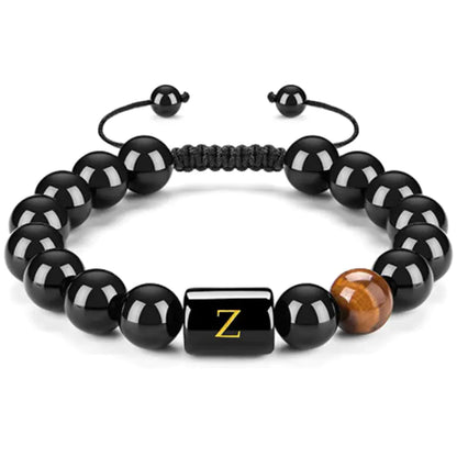 Natural Black Agate Bracelet for Men