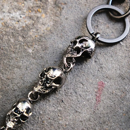 Metal Skull Chain for Hip-Hop Style Unisex Waist Chain