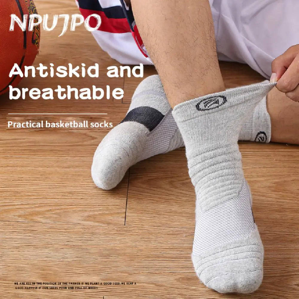 High Elastic Basketball Socks for Men - Outdoor Sports