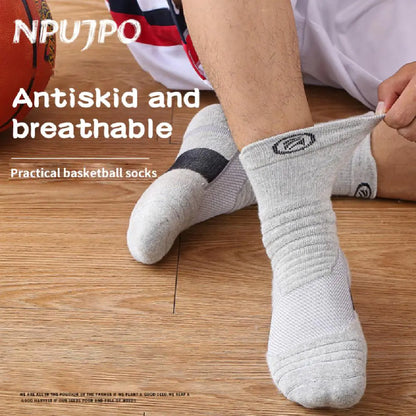 High Elastic Basketball Socks for Men - Outdoor Sports