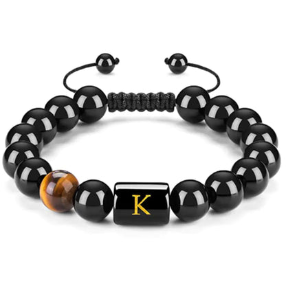 Natural Black Agate Bracelet for Men