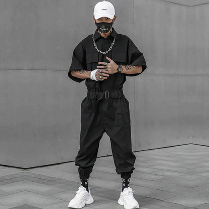 Japanese Functional Style Overalls for Men
