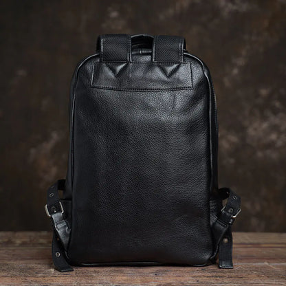 NUPUGOO Genuine Leather Casual Backpack for Men