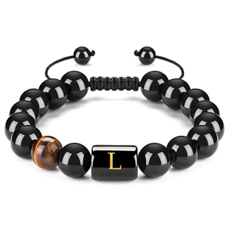 Natural Black Agate Bracelet for Men