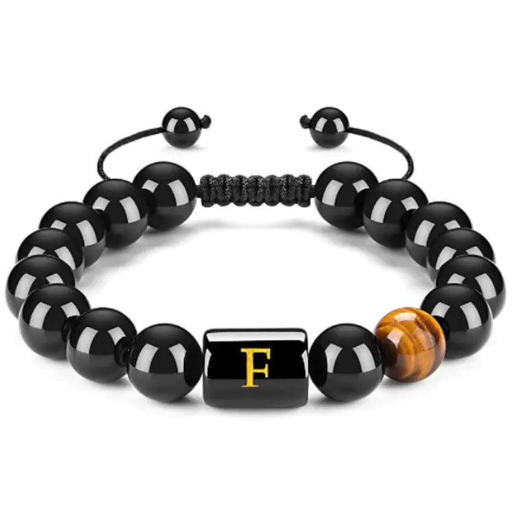 Natural Black Agate Bracelet for Men