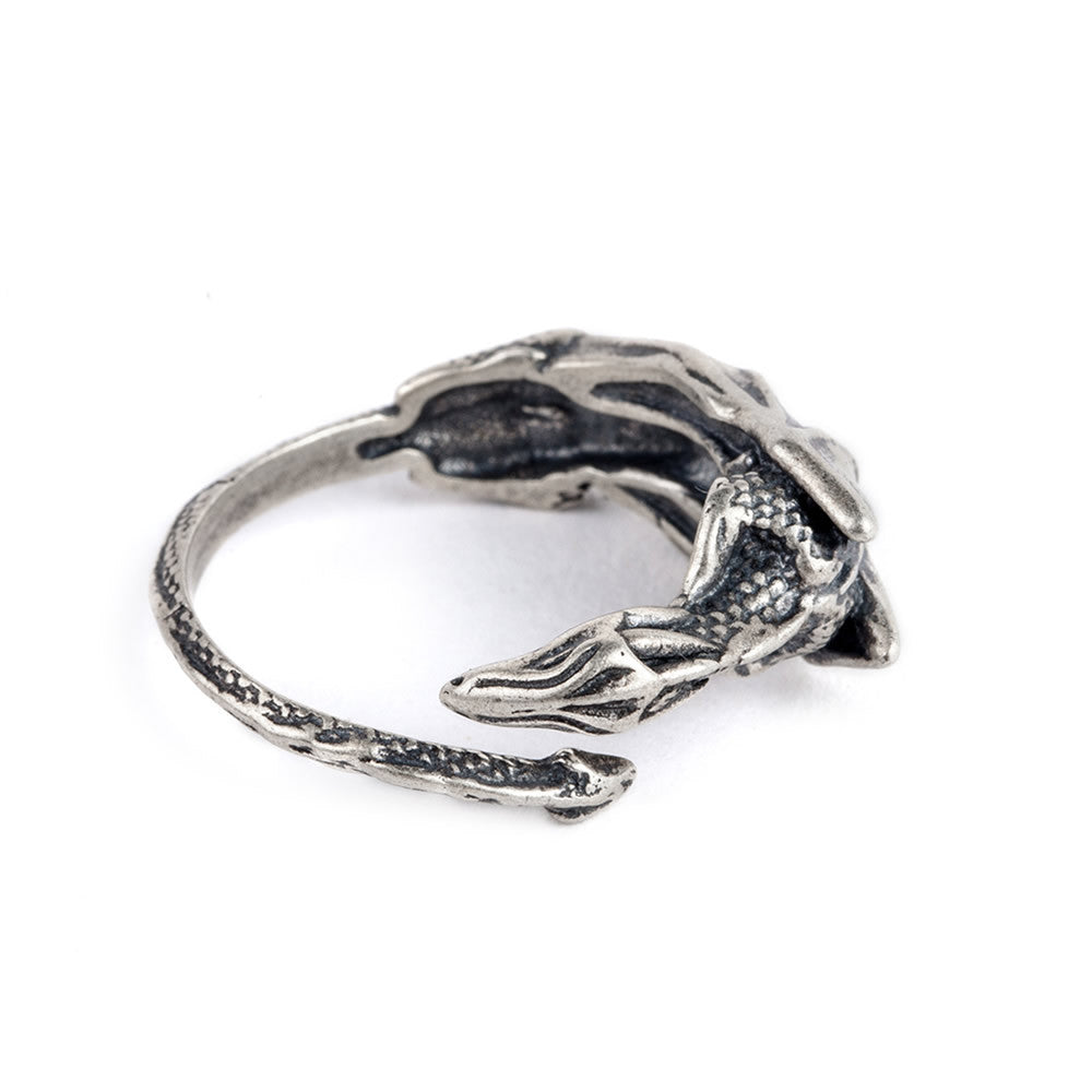 S925 Sterling Silver Exaggerated Dragon Ring