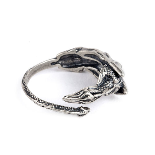 S925 Sterling Silver Exaggerated Dragon Ring