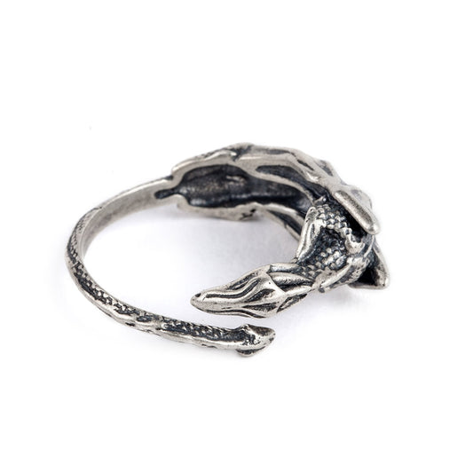 S925 Sterling Silver Exaggerated Dragon Ring