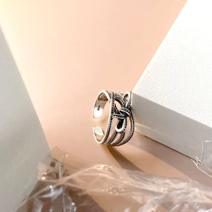 Vintage Minimalist S925 Sterling Silver Ring