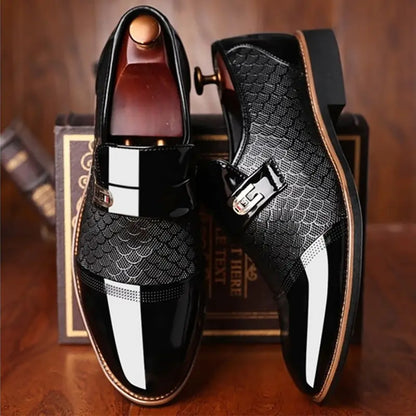 Black Leather Shoes for Men