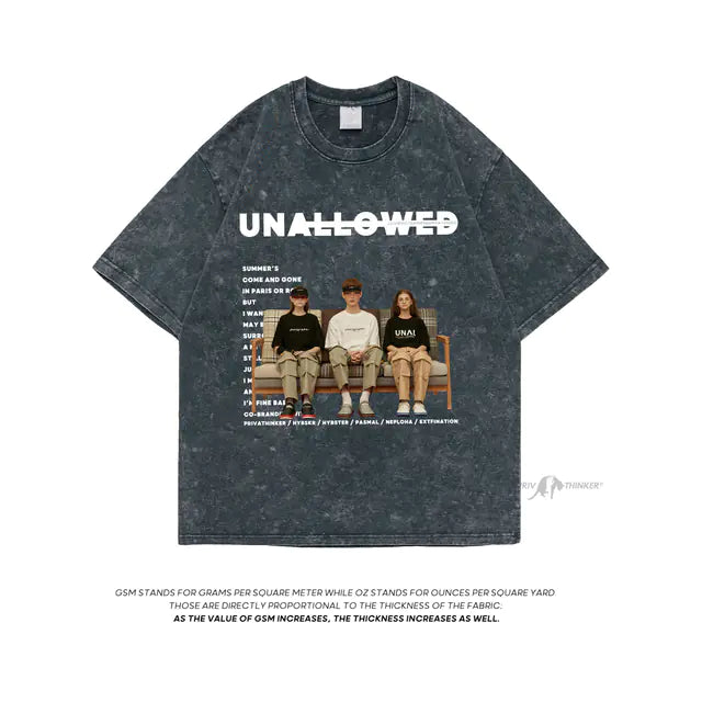 Extfine Tie Dye Vintage Distressed T-shirt for Men