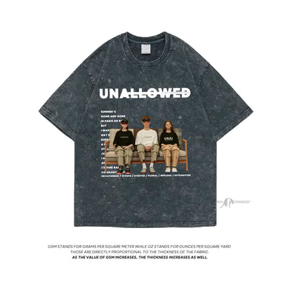 Extfine Tie Dye Vintage Distressed T-shirt for Men