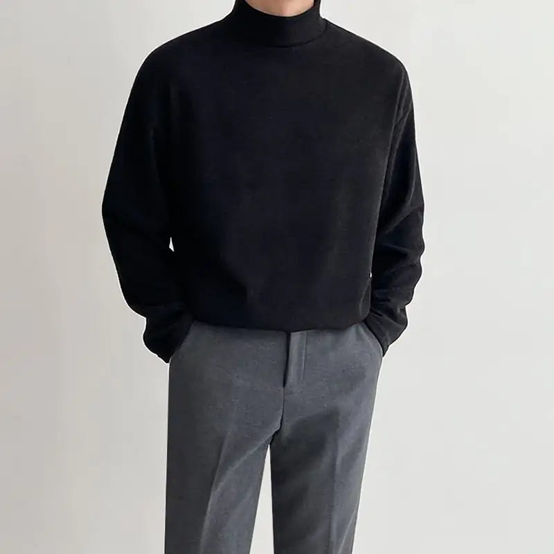 Thickened Versatile Solid Cotton T-Shirt for Men