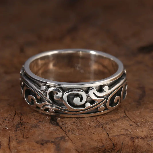 S925 Sterling Silver Personality Ornament Ring