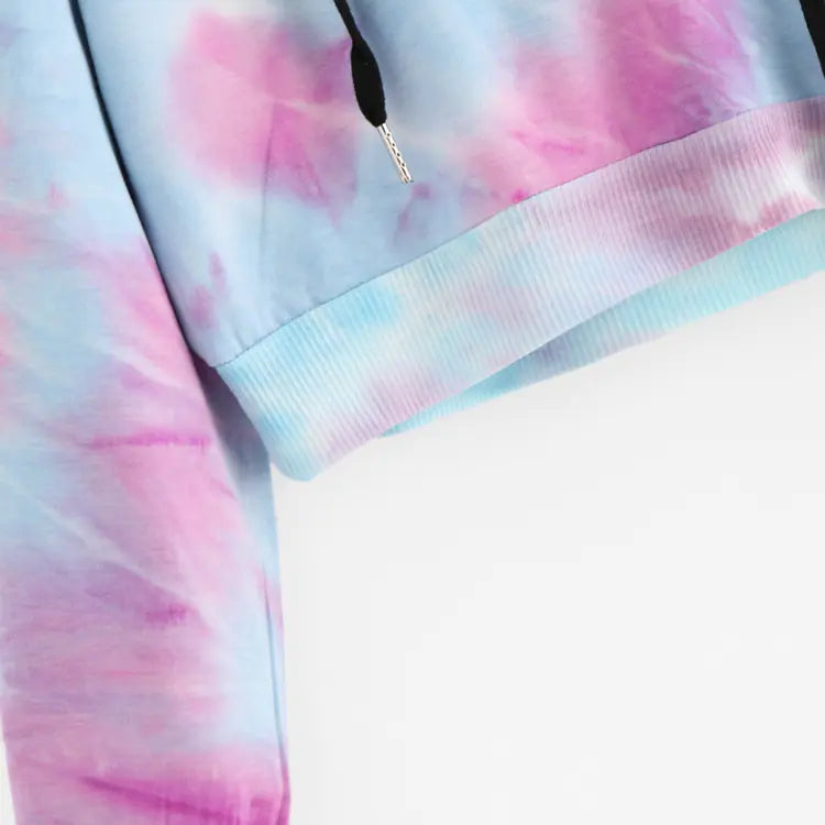 Fashionable Short Printed Hoodie for Women