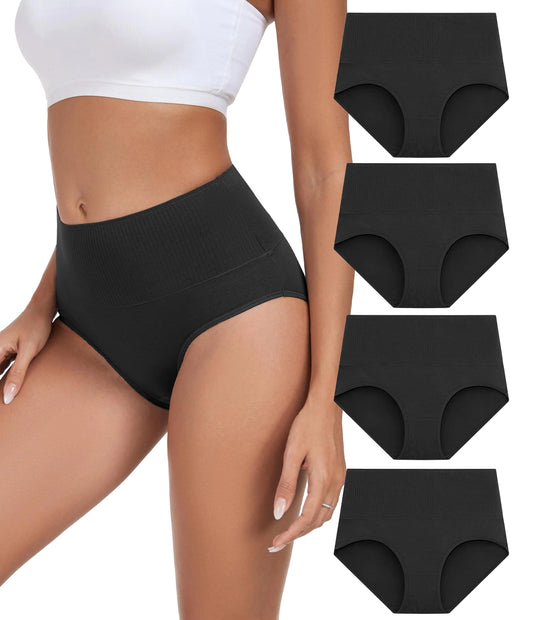 ANLIQI Women Underwear Cotton High Waist