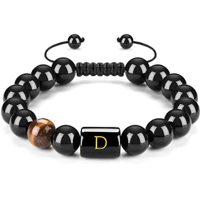 Natural Black Agate Bracelet for Men